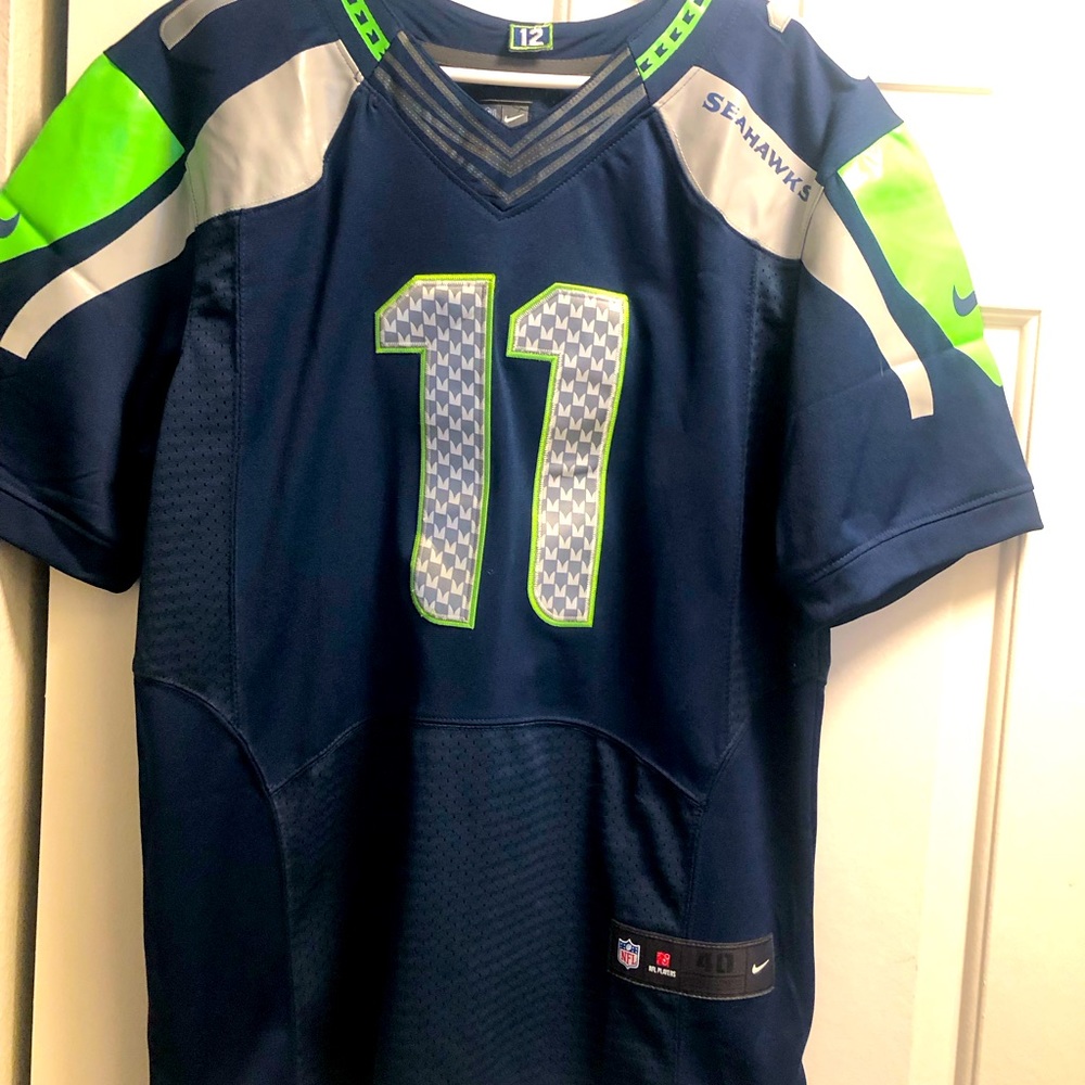 Nike On Field Seattle Seahawks #11 Harvin Men’s Navy Blue Jersey Size 40/Sm